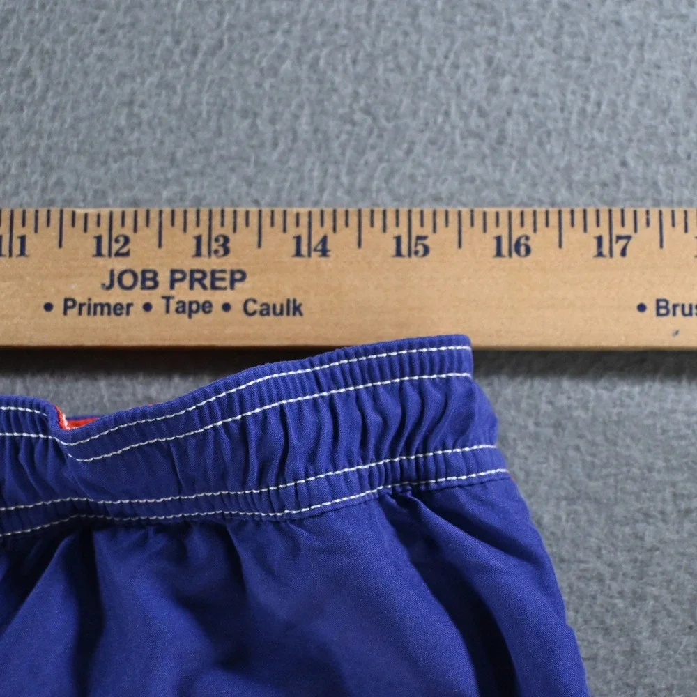 Vineyard Vines Mens Chappy Colorblock Swim Trunk Size M Blue Green Red 1M0266